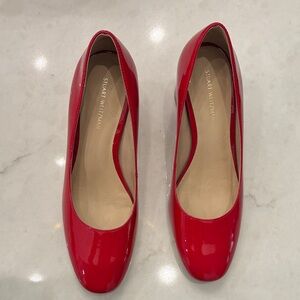 Stuart Weitzman Red Patent Leather Heels